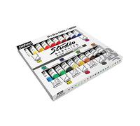 Pébéo - Acquerello Fine Cofanetto Collezione - Set Pronto all’Uso Completo - 12 Demi Godet di Colore + 5 Inchiostri Acquerello Colorex + Pennarello + Ausiliari + Supporti e Accessori Inclusi