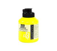 Pébéo - Acrilico Fine Studio Acrilici - Pittura acrilica gialla fluorescente - Pittura acrilica gialla fluorescente - Giallo fluorescente 500 ml