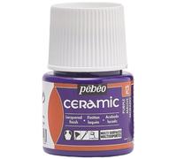 Pébéo - Ceramica - Colore opaco per terracotta, ceramica e terraglia - Effetto lucido - Finitura laccata - Flacone da 45 ml, Malva