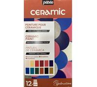 Pebeo Set Scoperta Kit Pittura Ceramica, Ideale per Decorazione Terracotta, Maiolica-12 Flaconi, 20 ml (Confezione da 12), 240 unità