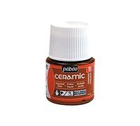 Pébéo - Ceramica - Colore opaco per terracotta, ceramica e terraglia - Effetto lucido - Finitura laccata - Flacone da 45 ml, Camoscio