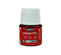 Pebeo - Ceramica - Colore opaco per terracotta, ceramica - Flacone da 45 ml - Rosso ciliegia