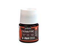 Pebeo - Ceramica - Colore Opaco per Terracotta, Ceramica - Flacone da 45 ml - Rosso Marrone