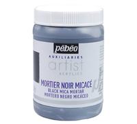 Pebeo - Colore Acrilico, 250 ml, Colore: Nero Mortaio micaceo