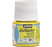 Pebeo - Colore per Stoffa a Base Scamosciata Setacolor, flacone da 45 ml, Colore: Giallo Fosforescente