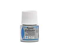 Pebeo - Colore per Stoffa Setacolor Opaco, flacone da 45 ml, Colore: Argento Brillante