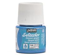 Pebeo - Colore per Stoffa Setacolor Opaco, flacone da 45 ml, Colore: Blu Elettrico Brillante