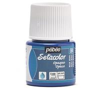 Pebeo - Colore per Stoffa Setacolor Opaco, flacone da 45 ml, Colore: Blue Jean