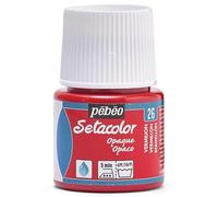 Pebeo - Colore per Stoffa Setacolor Opaco, flacone da 45 ml, Colore: vermiglio