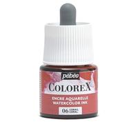 Pébéo - Inchiostro Colorex 45 ML Corallo - Colorex Inchiostro Acquerello Pébéo - Inchiostro corallo Rendering Velouté - Inchiostro da disegno multiuso per tutti i supporti - 45 ML - Corallo
