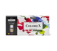 Pebeo - Colorex Confezione da 6 flaconi assortiti da 20 ml - Kit per disegno e illustrazione manga Pebeo Colorex - L'inchiostro per acquerello essenziale di Colorex Pebeo Colori essenziali