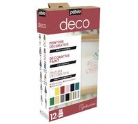 Pebeo Set Scoperta Deco-Pittura Acrilica a Base d’Acqua, Ideale per Decorazione su Vari Supporti-12 Flaconi da 20 ml Assortiti, 240 unità