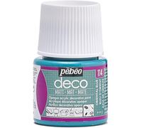 Pebeo Deco, Colore Acrilico, Opaco, Blu Orientale, 45 ml