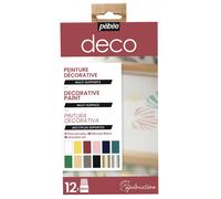 Pebeo Set Scoperta Deco-Pittura Acrilica a Base d’Acqua, Ideale per Decorazione su Vari Supporti-12 Flaconi da 20 ml Assortiti, 240 unità