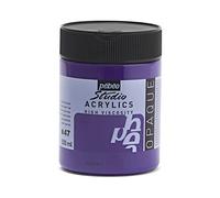 Pébéo Fine Studio Acrilici, Viola Cobalto Scuro Imitazione, 500 ml (Confezione da 1), 500 unità