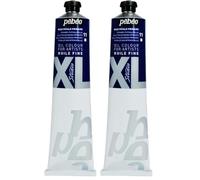 PEBEO Fine Studio XL Colore ad Olio per Pittura, Blu (Phtalo), 200 ml (Confezione da 2)