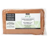 Pébéo - Argilla Senza Cottura Rossa Gédéo, 1,5 kg - Creta - Modellazione, stampi e Ceramica - autoindurente - Rossa