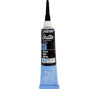 PEBEO - Tubetto di Pittura per Seta a Base d'Acqua Gutta, 20 ml, Colore: Nero