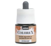 Pébéo - Inchiostro Colorex 45 ML Beige Rosé - Colorex Inchiostro Acquerello Pébéo - Inchiostro beige Rendering Velouté - Inchiostro da disegno multiuso per tutti i supporti - 45 ML - Beige Rosé