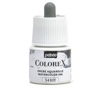 Pébéo - Inchiostro Colorex 45 ML Bianco - Colorex Inchiostro Acquerello Pébéo - Inchiostro bianco Rendering Velouté - Inchiostro da disegno multiuso per tutti i supporti - 45 ML - Bianco