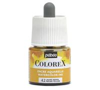 Pébéo - Inchiostro Colorex 45 ML Giallo Indiano - Colorex Inchiostro Acquerello Pébéo - Inchiostro Giallo Rendering Velouté - Inchiostro Disegno Multiutensile Tutti i Supporti - 45 ML - Giallo Indiano