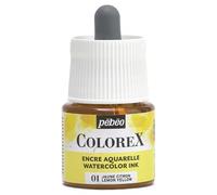 Pébéo - Inchiostro Colorex 45 ML Giallo Limone - Colorex Inchiostro Acquerello Pébéo - Inchiostro giallo Rendering Velouté - Inchiostro Disegno Multiutensile Tutti i Supporti - 45 ML - Giallo Limone