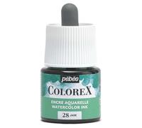 Pébéo - Inchiostro Colorex 45 ML Jade - Colorex Inchiostro Acquerello Pébéo - Inchiostro verde Rendering Velouté - Inchiostro da disegno multiuso per tutti i supporti - 45 ML - Giada