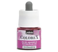 Pébéo - Inchiostro Colorex 45 ML ROSE Fluo - Colorex Inchiostro Acquerello Pébéo - Inchiostro fluo Rendering Velouté - Inchiostro da disegno multiuso per tutti i supporti - 45 ML - Rosa Fluo
