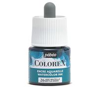 Pébéo - Inchiostro Colorex 45 ML Verde Bottiglia - Acquerello Vellutato per Disegno Multistrumento su Tutti I Supporti