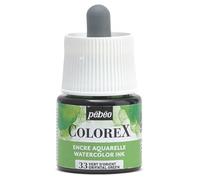 Pébéo - Inchiostro Colorex 45 ML Verde d'Oriente - Colorex Inchiostro Acquerello Pébéo - Inchiostro verde Rendering Velouté - Inchiostro da disegno multiuso Tutti i supporti - 45 ML - Verde d'Oriente