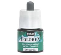 Pébéo - Inchiostro Colorex 45 ML Verde Foresta - Colorex Inchiostro Acquerello Pébéo - Inchiostro verde Rendering Velouté - Inchiostro da disegno multiuso Tutti i supporti - 45 ML - Verde foresta