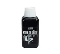 Pébéo Inchiostro Nero China, Raso, Black, 250 ml