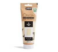PEBEO - Origin Acrylics 120 ml - Vernice acrilica ecologica - Alta viscosità - Finitura opaca - Legante riciclato al 100% - Materie prime europee al 96% - Avorio