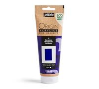 PEBEO - Origin Acrylics 120 ml - Vernice acrilica ecologica - Alta viscosità - Finitura opaca - Legante riciclato al 100% - Materie prime europee al 96% - Blu oltremare