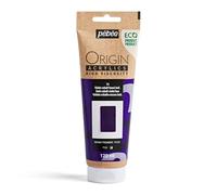 PEBEO - Origin Acrylics 120 ml - Vernice acrilica ecologica - Alta viscosità - Finitura opaca - Legante riciclato al 100% - Materie prime europee al 96% - Imitazione del viola cobalto scuro