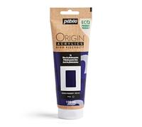 PEBEO - Origin Acrylics 120 ml - Vernice acrilica ecologica - Alta viscosità - Finitura opaca - Legante riciclato al 100% - Materie prime europee al 96% - Blu ftalocianina