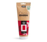 PEBEO - Origin Acrylics 240 ml - Vernice acrilica ecologica - Alta viscosità - Finitura opaca - Legante riciclato al 100% - Materie prime europee al 96% - Rosso primario