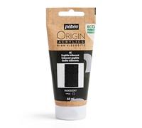 PEBEO - Origin Acrylics 60 ml - Vernice acrilica ecologica - Alta viscosità - Finitura iridescente - Legante 100% riciclato - 96% materie prime europee - Grafite iridescente