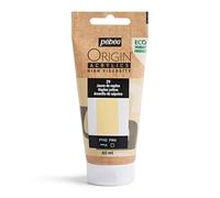 PEBEO - Origin Acrylics 60 ml - Vernice acrilica ecologica - Alta viscosità - Finitura opaca - Legante 100% riciclato - 96% materie prime europee - Giallo Napoli