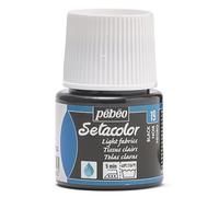 Pebeo PINTURA Setacolor Tejidos Claros Negro 45ml