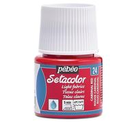 Pebeo PINTURA Setacolor Tejidos Claros Rojo Cardenal 45ml