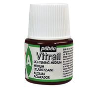Pebeo Pittura per Vetro, Vitrail, Effetto Vetro colorato, colorante Medio, 45 ml, Trasparente.
