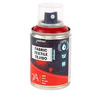 PEBEO - Pittura spray per tessuti 7A Spray - Tessuti naturali e sintetici - A base acqua - Senza solventi - Lavabile in lavatrice - Pittura su tessuto PEBEO colore Rosso