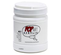Pebeo Pop Art Acrilyc Colore Acrilico, 700 Ml 01, Bianco Titanio-700 millilitri