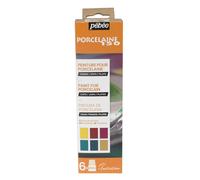 Pebeo Porcelaine 150 Ceramica Pittura Initiation Set #2 6 x 20 ML