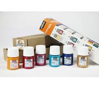 Pebeo Porcelaine 150 Initiation Set 6 X 20ml Gloss Ceramica Pittura Vernice Cina