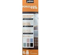 Pebeo Porcelaine 150 Inititation Set 6 X 20ml Pittura Pastello Gessetti Colori
