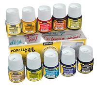 Pebeo Porcelaine 150 Permanente Ceramica Pittura Colori Assortiti 10 X 45ml Box
