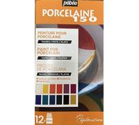 Pebeo Porcelaine 150 Set Pittura 12 X 20ml Bottiglie Cina Ceramica 757471