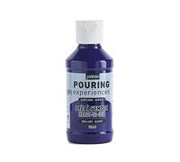 Pebeo Pouring Experiences 524617, Pittura Acrilica Premiscelata, 118 ml, Blu Ciano